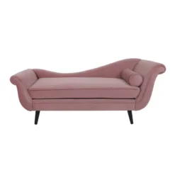 Calvert Contemporary Scroll Arms Velvet Chaise Lounge - Christopher Knight Home -Living Furniture GUEST b03ccf73 a8b3 4447 9084 85b1f71e897c