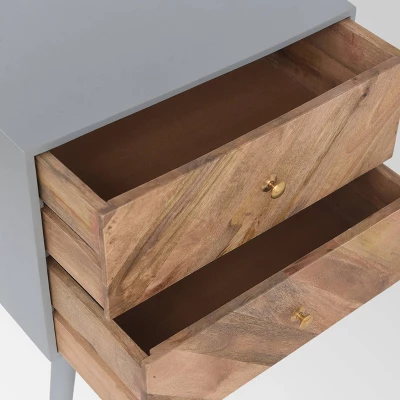 Aldape 2 Drawer Cabinet Natural - Christopher Knight Home 2 Aldape 2 Drawer Cabinet Natural - Christopher Knight Home - Image 2