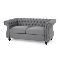 Somerville Traditional Chesterfield Loveseat - Christopher Knight Home 17 Somerville Traditional Chesterfield Loveseat - Christopher Knight Home -Living Furniture GUEST b2b21039 7c61 4a02 b57b 1a337cc33b73