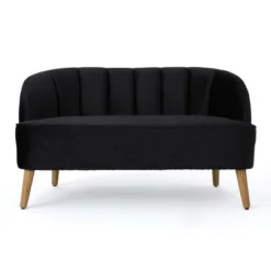 Amaia Modern New Velvet Settee - Christopher Knight Home -Living Furniture GUEST b2e7496c ffe7 464d abab 01621bd84937