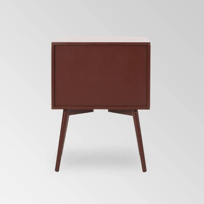 Burnett Mid Century Modern Side Table Brown - Christopher Knight Home 3 Burnett Mid Century Modern Side Table Brown - Christopher Knight Home - Image 3