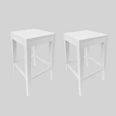 Set Of 2 Maybelle Farmhouse Wooden Counter Height Barstools - Christopher Knight Home 6 Set Of 2 Maybelle Farmhouse Wooden Counter Height Barstools - Christopher Knight Home - Image 6