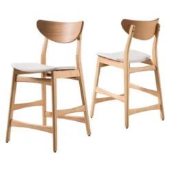 Set Of 2 24" Gavin Natural Frame Counter Height Barstool - Christopher Knight Home 10 Set Of 2 24" Gavin Natural Frame Counter Height Barstool - Christopher Knight Home -Living Furniture GUEST b3d69e90 8e65 40f7 a5af 8dff127ea136