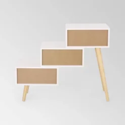 Payson Mid-Century Modern 3 Drawer Tiered Cabinet Matte White - Christopher Knight Home 11 Payson Mid-Century Modern 3 Drawer Tiered Cabinet Matte White - Christopher Knight Home -Living Furniture GUEST b49c906c bad3 4b35 934b 0f1a8ca2fb2a