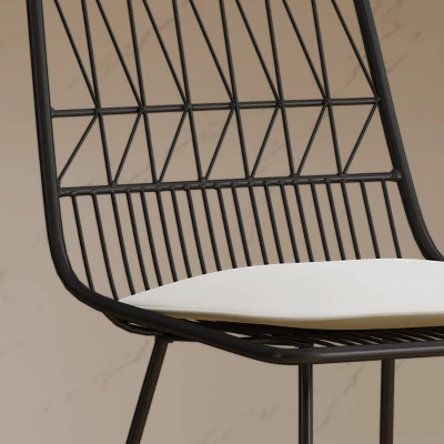 Set Of 2 Walcott Modern Iron Counter Height Barstools - Christopher Knight Home 2 Set Of 2 Walcott Modern Iron Counter Height Barstools - Christopher Knight Home - Image 2