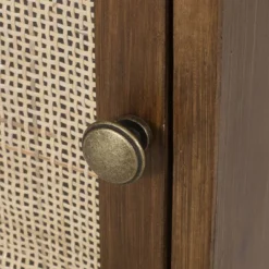 Pilster Contemporary End Table With Storage Walnut/Natural/Black - Christopher Knight Home -Living Furniture GUEST b4cfb81b d9ff 4df9 b24e ce57a90f1a72