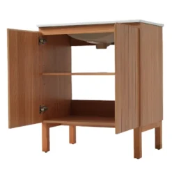 Christopher Knight Home Randi Vintage Minimalist 30" Modern Bathroom Vanity With Ceramic Sink, Antique Natural 11 Christopher Knight Home Randi Vintage Minimalist 30" Modern Bathroom Vanity With Ceramic Sink, Antique Natural -Living Furniture GUEST b5cb0abe 01ed 4d75 94c0 8c7e732748f1