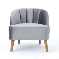 Amaia Modern New Velvet Club Chair - Christopher Knight Home -Living Furniture GUEST b7ca7d6b 327b 4367 b5d6 c59554de55e2