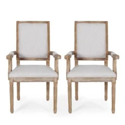 Set Of 2 Maria French Country Wood Upholstered Dining Chairs - Christopher Knight Home 29 Set Of 2 Maria French Country Wood Upholstered Dining Chairs - Christopher Knight Home -Living Furniture GUEST b7cab6cc a1bd 4375 93b8 b5c8f256b02e