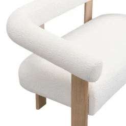 Christopher Knight Home Webb 53" Modern Rubberwood Boucle Upholstered Loveseat -Living Furniture GUEST b80d31ec 8711 4655 8a06 d3f15579c0aa