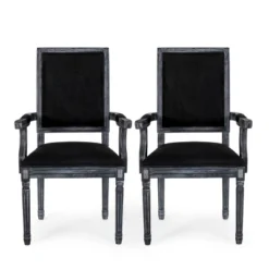 Set Of 2 Maria French Country Wood Upholstered Dining Chairs - Christopher Knight Home 26 Set Of 2 Maria French Country Wood Upholstered Dining Chairs - Christopher Knight Home -Living Furniture GUEST b846655e 5e6c 4691 b422 7cf95456cb40