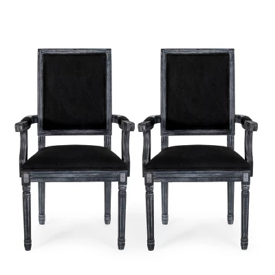 Set Of 2 Maria French Country Wood Upholstered Dining Chairs - Christopher Knight Home 12 Set Of 2 Maria French Country Wood Upholstered Dining Chairs - Christopher Knight Home - Image 12