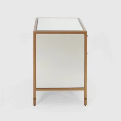 Ardith Glam 2 Drawer Cabinet Mirrored - Christopher Knight Home -Living Furniture GUEST b94bc6b5 bc3b 44de 8fab b458e4b25875