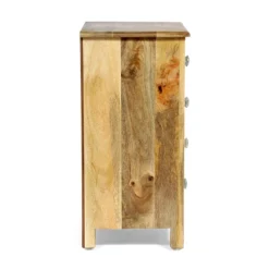 Sandia Handcrafted Boho 4 Drawer Mango Wood Nightstand Natural/White - Christopher Knight Home -Living Furniture GUEST b97a2f62 1bfa 463e a1fa 9e30c5b956a8