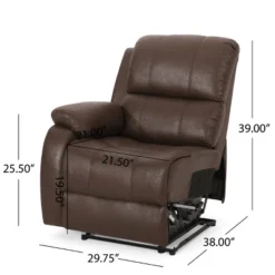 Meridan Contemporary Upholstered Theater Seating Reclining Sofa - Christopher Knight Home -Living Furniture GUEST b986af87 a1bc 45c3 bf0a 84975f43ae2e