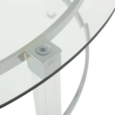 Glass Coffee Table Cocktail Table Center Table Side Table Small Table, Round/Rectangular-Christopher Knight Home 5 Glass Coffee Table Cocktail Table Center Table Side Table Small Table, Round/Rectangular-Christopher Knight Home - Image 5