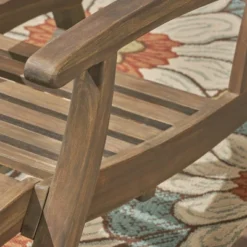 Sunview Acacia Wood Recliner Rocking Chair - Christopher Knight Home -Living Furniture GUEST ba1180b9 b672 4bba 9075 8285a48851ba