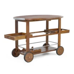 Cynthia Farmhouse Wooden Bar Cart Dark Oak Brown - Christopher Knight Home 15 Cynthia Farmhouse Wooden Bar Cart Dark Oak Brown - Christopher Knight Home -Living Furniture GUEST ba6c9592 bc55 4536 a7a9 1d0deaadf4d0