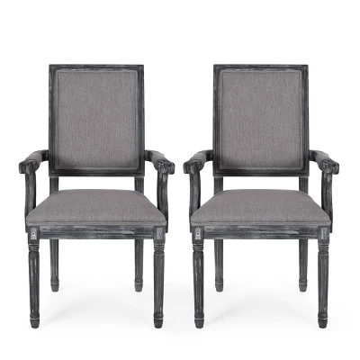 Set Of 2 Maria French Country Wood Upholstered Dining Chairs - Christopher Knight Home 14 Set Of 2 Maria French Country Wood Upholstered Dining Chairs - Christopher Knight Home - Image 14
