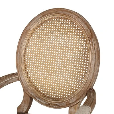 Set Of 2 Judith French Country Wood And Cane Upholstered Dining Chairs - Christopher Knight Home 7 Set Of 2 Judith French Country Wood And Cane Upholstered Dining Chairs - Christopher Knight Home - Image 7