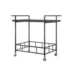 Ambrose Industrial Bar Cart - Christopher Knight Home -Living Furniture GUEST bf6b8415 3197 47d2 8d47 2942b7e6998b