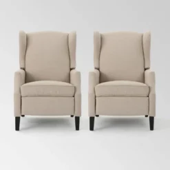 Set Of 2 Wescott Contemporary Fabric Recliners - Christopher Knight Home 34 Set Of 2 Wescott Contemporary Fabric Recliners - Christopher Knight Home -Living Furniture GUEST bf7922fe 13ab 4400 b56d 49d96ff1aac0