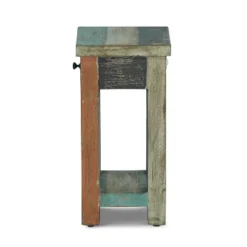 Meader Boho Handmade Distressed Mango Wood End Table - Christopher Knight Home -Living Furniture GUEST c001323c a6cd 4e26 860c ced6416e5c52