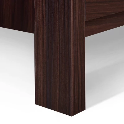 3pc Olimont Contemporary Dresser And Nightstand Set Walnut - Christopher Knight Home 2 3pc Olimont Contemporary Dresser And Nightstand Set Walnut - Christopher Knight Home - Image 2