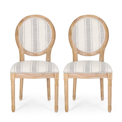 Set Of 2 Phinnaeus French Country Fabric Dining Chairs - Christopher Knight Home 10 Set Of 2 Phinnaeus French Country Fabric Dining Chairs - Christopher Knight Home - Image 10