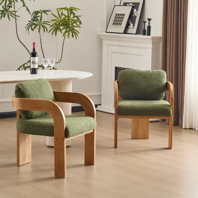 Christopher Knight Home Smolder Modern Rubberwood Upholstered Dining Chairs With Pillow Back (Set Of 2) 11 Christopher Knight Home Smolder Modern Rubberwood Upholstered Dining Chairs With Pillow Back (Set Of 2) - Image 11