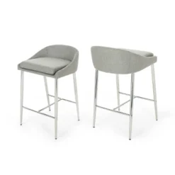 Set Of 2 Bandini Modern Upholstered Counter Height Barstools - Christopher Knight Home 11 Set Of 2 Bandini Modern Upholstered Counter Height Barstools - Christopher Knight Home -Living Furniture GUEST c1d8d721 eafa 4a85 9125 f1fdbede0eb4