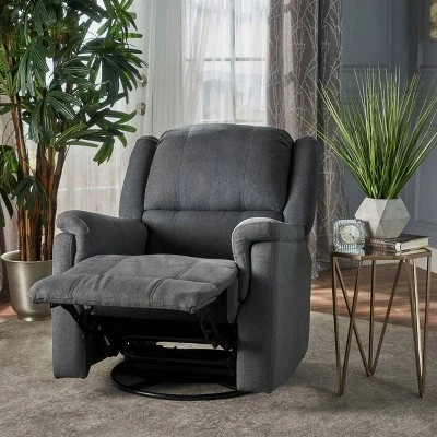 Jennette Tufted Swivel Gliding Recliner - Christopher Knight Home 1 Jennette Tufted Swivel Gliding Recliner - Christopher Knight Home