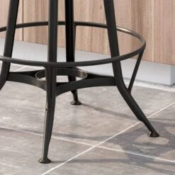 Clarkson Modern Industrial Adjustable Barstool Natural/Black - Christopher Knight Home -Living Furniture GUEST c478989b af88 4c60 bf4e 7c1338cc1a16