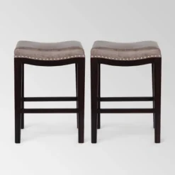 Set Of 2 Tiffin Contemporary Studded Counter Height Barstools - Christopher Knight Home -Living Furniture GUEST c48a6649 b23e 4041 a47c 6fc089d4220a