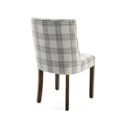 2pk Harman Contemporary Upholstered Plaid Dining Chairs Gray/Light Beige/Brown - Christopher Knight Home 12 2pk Harman Contemporary Upholstered Plaid Dining Chairs Gray/Light Beige/Brown - Christopher Knight Home -Living Furniture GUEST c59b166c df3d 4761 8d46 d228bd9e258f