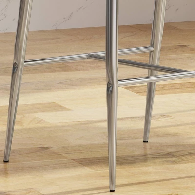 Set Of 2 Bandini Modern Upholstered Counter Height Barstools - Christopher Knight Home 2 Set Of 2 Bandini Modern Upholstered Counter Height Barstools - Christopher Knight Home - Image 2