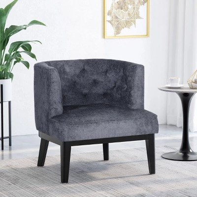Clough Contemporary Fabric Tufted Accent Chair - Christopher Knight Home 1 Clough Contemporary Fabric Tufted Accent Chair - Christopher Knight Home
