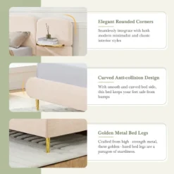 Christopher Knight Home Lindis Modern Upholstered Bed With 2 Built-in Shelves 11 Christopher Knight Home Lindis Modern Upholstered Bed With 2 Built-in Shelves -Living Furniture GUEST c8522cea aa80 45d9 b062 7c0d29a3ccfe