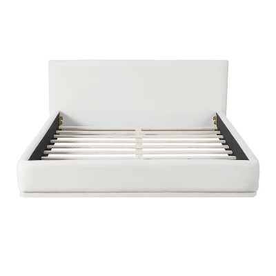 Christopher Knight Home Berry Modern Minimalist Velvet Upholstered Wood Platform Bed 4 Christopher Knight Home Berry Modern Minimalist Velvet Upholstered Wood Platform Bed - Image 4