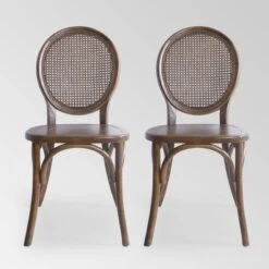 Set Of 2 Chrystie Rattan Dining Chair - Christopher Knight Home -Living Furniture GUEST c9ce5c09 3d6a 416a b182 a2a94265316c