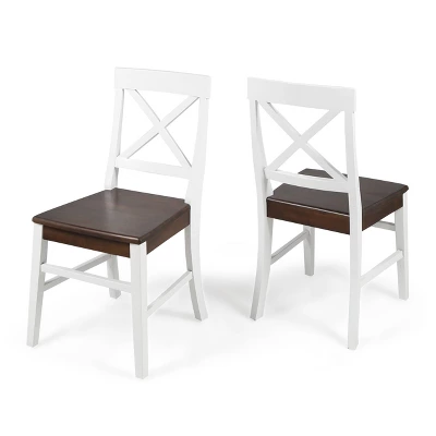 Set Of 2 Roshan Farmhouse Acacia Dining Chair - Christopher Knight Home 7 Set Of 2 Roshan Farmhouse Acacia Dining Chair - Christopher Knight Home - Image 7