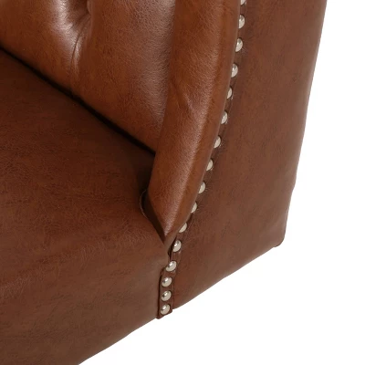 Beltagh Contemporary Wingback Tufted Swivel Office Chair - Christopher Knight Home 6 Beltagh Contemporary Wingback Tufted Swivel Office Chair - Christopher Knight Home - Image 6