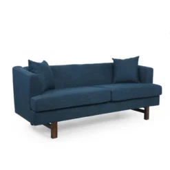 Mableton Mid-Century Modern Upholstered 3 Seater Sofa - Christopher Knight Home -Living Furniture GUEST cbb25ac6 e31b 493a bf49 c0c6e20baf7f