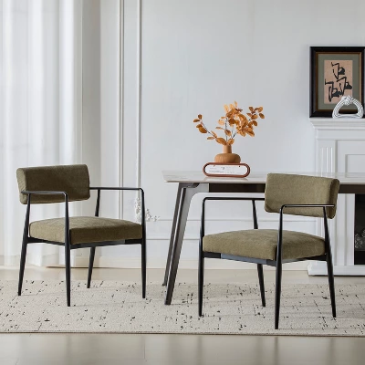 Christopher Knight Home Behrens Mid-Century Modern Upholstered Dining Chairs (Set Of 2) 10 Christopher Knight Home Behrens Mid-Century Modern Upholstered Dining Chairs (Set Of 2) - Image 10