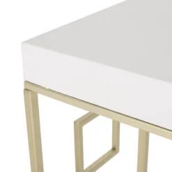 Depue Modern Glam Geometric Console Table Gold/White - Christopher Knight Home 16 Depue Modern Glam Geometric Console Table Gold/White - Christopher Knight Home -Living Furniture GUEST cc83073c a938 4f16 829d 4885cdad7fdb