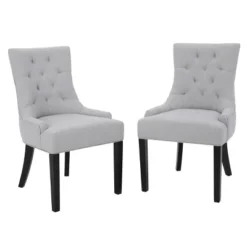 Set Of 2 Hayden Tufted Dining Chairs - Christopher Knight Home -Living Furniture GUEST ccb7cbf0 5795 401f 93f0 68c519e15de7