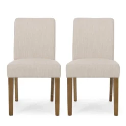 Set Of 2 Kuna Contemporary Upholstered Dining Chairs - Christopher Knight Home -Living Furniture GUEST cdd3119f 23a7 48d6 b3b0 d74eee88f5f1
