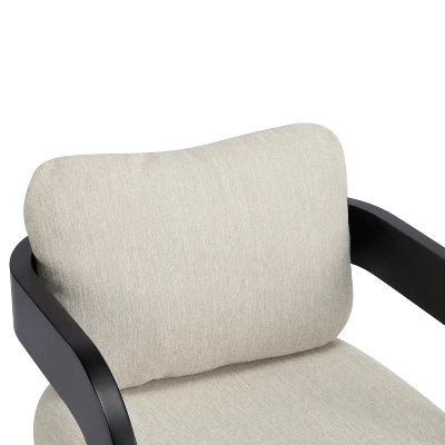 Christopher Knight Home Smolder Modern Rubberwood Upholstered Dining Chairs With Pillow Back (Set Of 2) 6 Christopher Knight Home Smolder Modern Rubberwood Upholstered Dining Chairs With Pillow Back (Set Of 2) - Image 6