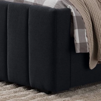 Queen Antoinette Traditional Upholstered Bed - Christopher Knight Home 3 Queen Antoinette Traditional Upholstered Bed - Christopher Knight Home - Image 3