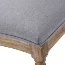 Set Of 4 Phinnaeus French Country Fabric Dining Chairs Light Gray/Natural - Christopher Knight Home -Living Furniture GUEST cedf1828 45d4 4243 94db be706b69cdd1